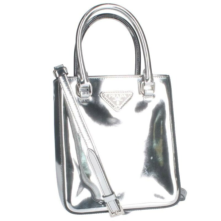 楽天市場】プラダ PRADA 1BA331 2WAY三角プレートエナメルレザー 