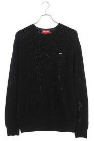 シュプリーム SUPREME　サイズ:L Small Box Lo Sweater スモールボックスロゴニット(ブラック)【324042】【BS99】【メンズ】【中古】bb187#rinkan*B