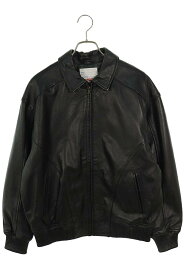 シュプリーム SUPREME　サイズ:M 18SS Studded Arc Logo Leather Jacket バックスタッズアーチロゴレザージャケット(ブラック)【405042】【SB01】【メンズ】【中古】bb216#rinkan*B