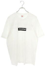 シュプリーム SUPREME　サイズ:L Futura Box Logo Tee フューチュラボックスロゴTシャツ(ホワイト)【505042】【OM10】【メンズ】【中古】bb33#rinkan*A