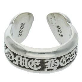 クロムハーツ Chrome Hearts　サイズ:8号 SM SCROLL LABEL スモールスクロールラベル シルバーリング(シルバー 7.87g)【605042】【SJ02】【小物】【中古】bb17#rinkan*B