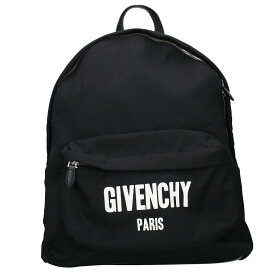 ジバンシィ GIVENCHY　 ロゴプリントバックパック(ブラック×ホワイト)【725042】【BS99】【小物】【中古】【準新入荷】bb78#rinkan*B