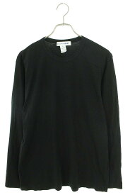 コムデギャルソンシャツ COMME des GARCONS SHIRT　サイズ:XL FI-T010 ネックロゴ長袖カットソー(ブラック)【015042】【BS99】【メンズ】【中古】bb187#rinkan*B