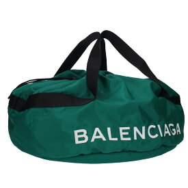 バレンシアガ BALENCIAGA　 489939 ロゴホイールナイロンボストンバッグ(グリーン)【125042】【BS99】【小物】【中古】bb33#rinkan*B