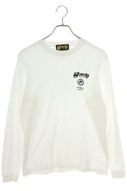 ゴローズ goro's　サイズ:S 新型 mitakuye oyasin プリント長袖Tシャツ(ホワイト×ブラック)【315042】【HJ08】【メンズ】【中古】bb153#rinkan*B