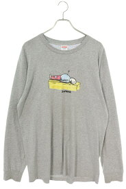 シュプリーム SUPREME　サイズ:L 23AW Neil Blender Arrow L S Tee ニールブレンダーアロー長袖カットソー(グレー)【915042】【OM10】【メンズ】【中古】bb51#rinkan*B