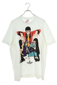 シュプリーム SUPREME　×アンダーカバー UNDERCOVER サイズ:M 23SS Lupin Tee フロントプリントTシャツ(ホワイト)【815042】【SB01】【メンズ】【中古】bb315#rinkan*S