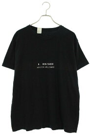 エヌハリウッド N.HOOLYWOOD　サイズ:42 313-CS01pieces フロントプリントコットンTシャツ(ブラック)【625042】【BS99】【メンズ】【中古】bb380#rinkan*B