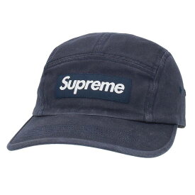 シュプリーム SUPREME　 Camp Cap ボックスロゴコットンキャンプキャップ(ネイビー)【106042】【BS99】【小物】【中古】bb359#rinkan*B