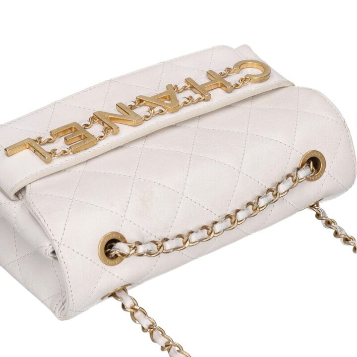 楽天市場】シャネル CHANEL メタルロゴキルティングショルダーバッグ 