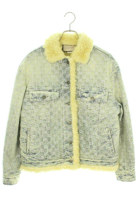 楽天市場】グッチ GUCCI サイズ:40 ラメ入りGG柄デニムジャケット 