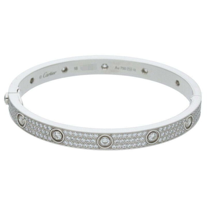 楽天市場】カルティエ Cartier サイズ:18 LOVE BRACELET PAVE DIAMONDS  