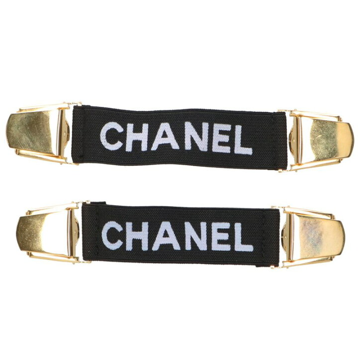 楽天市場】シャネル CHANEL ロゴプリントセットアームバンド(ブラック 