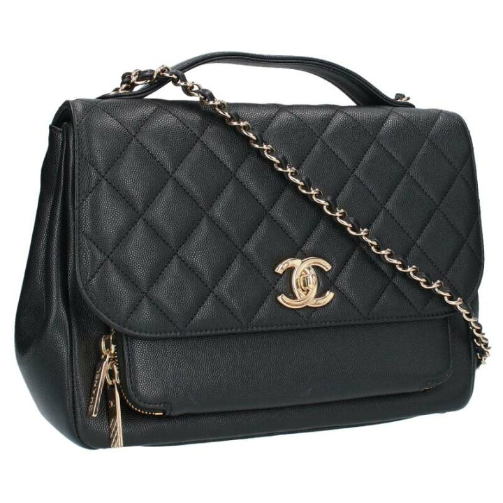 楽天市場】シャネル CHANEL トップハンドル ココマークキャビアスキン  