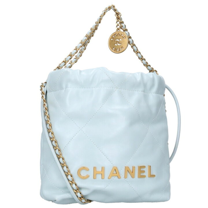 楽天市場】シャネル CHANEL CHANEL22 レザーキルティングチェーン 