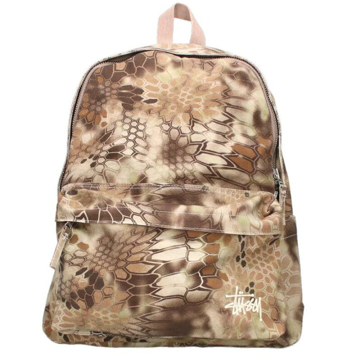 楽天市場】ステューシー STUSSY 総柄キャンバスバックパック(ベージュ  