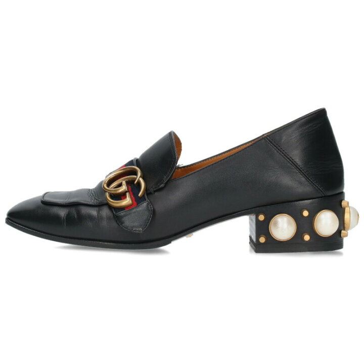 楽天市場】グッチ GUCCI サイズ:38 423559 GGマーモントヒールスタッズ 
