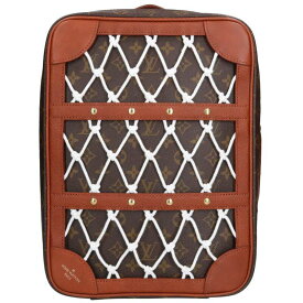 ルイヴィトン LOUISVUITTON　 M45784 NBAシューズボックスモノグラムレザーバックパック(ブラウン×ホワイト)【804052】【OM10】【小物】【中古】bb223#rinkan*A