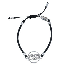 ディオール DIOR　 CDラインストーンブレスレット(シルバー×クリア 8.28g)【808052】【BS99】【小物】【中古】bb212#rinkan*B
