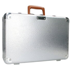 リモワ RIMOWA　サイズ:18L 125周年記念 アタッシュケースハンドバッグ(シルバー×ブラウン)【024052】【SB01】【小物】【中古】bb356#rinkan*B