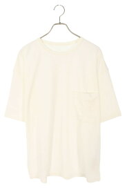 ルメール LEMAIRE　　サイズ:S 25SS TO1382 クルーネックポケットTシャツ(オフホワイト)【606052】【SB01】【メンズ】【新古品】bb20#rinkan*N
