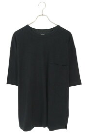 ルメール LEMAIRE　　サイズ:S 25SS TO1382 クルーネックポケットTシャツ(ブラック)【606052】【SB01】【メンズ】【新古品】bb20#rinkan*N