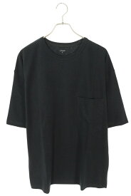 ルメール LEMAIRE　　サイズ:M 25SS TO1382 クルーネックポケットTシャツ(ブラック)【606052】【SB01】【メンズ】【新古品】bb20#rinkan*N