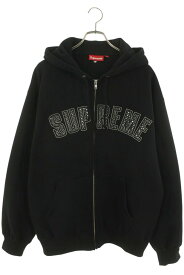 シュプリーム SUPREME　サイズ:L 25SS B.B. Simon Zip Up Hooded Sweatshirt ビービーサイモンジップアップパーカー(ブラック)【416052】【OM10】【メンズ】【中古】bb187#rinkan*B