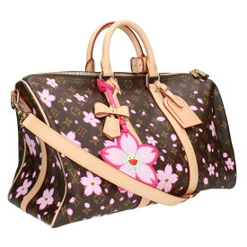 ルイヴィトン LOUISVUITTON　×村上隆 MURAKAMITAKASHI サイズ:45 M13752 キーポル バンドリエール 45 LV × TMハンドバッグ(ブラウン×ピンク)【616052】【GZ14】【小物】【中古】bb18#rinkan*S