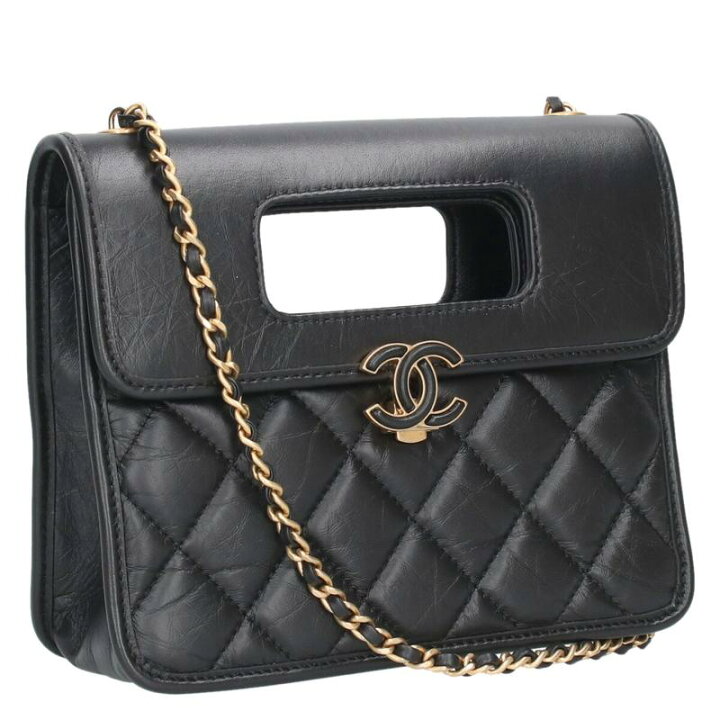 楽天市場】シャネル CHANEL キルティングレザーショルダーバッグ 