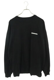 ネイバーフッド NEIGHBORHOOD　サイズ:XL ロゴプリント長袖カットソー(ブラック)【207052】【BS99】【メンズ】【中古】bb187#rinkan*B