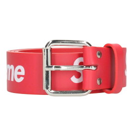 シュプリーム SUPREME　サイズ:L/XL Repeat Leather Belt リピートレザーベルト(レッド×ホワイト)【117052】【BS99】【小物】【中古】【準新入荷】bb87#rinkan*B