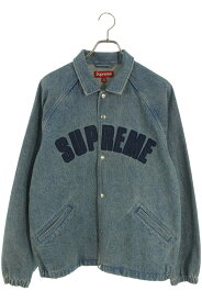 シュプリーム SUPREME　サイズ:M 25SS Arc Denim Coaches Jacket アーチロゴデニムコーチジャケットブルゾン(ブルー)【117052】【OM10】【メンズ】【中古】bb51#rinkan*S
