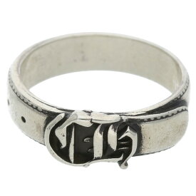 クロムハーツ Chrome Hearts　サイズ:24号 BELTED CH ベルテッドCH シルバーリング(シルバー 7.37g)【127052】【SJ02】【小物】【中古】bb82#rinkan*S