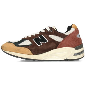 ニューバランス New Balance　サイズ:25.5cm M990BB2 メッシュ切替ローカットスニーカー(ブラウン調)【208052】【BS99】【メンズ】【小物】【中古】bb212#rinkan*B