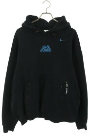 ナイキ オフホワイト NIKE OFF-WHITE　サイズ:L SP220812SAA FLCプルオーバーパーカー(ブラック)【109052】【BS99】【メンズ】【中古】bb443#rinkan*B