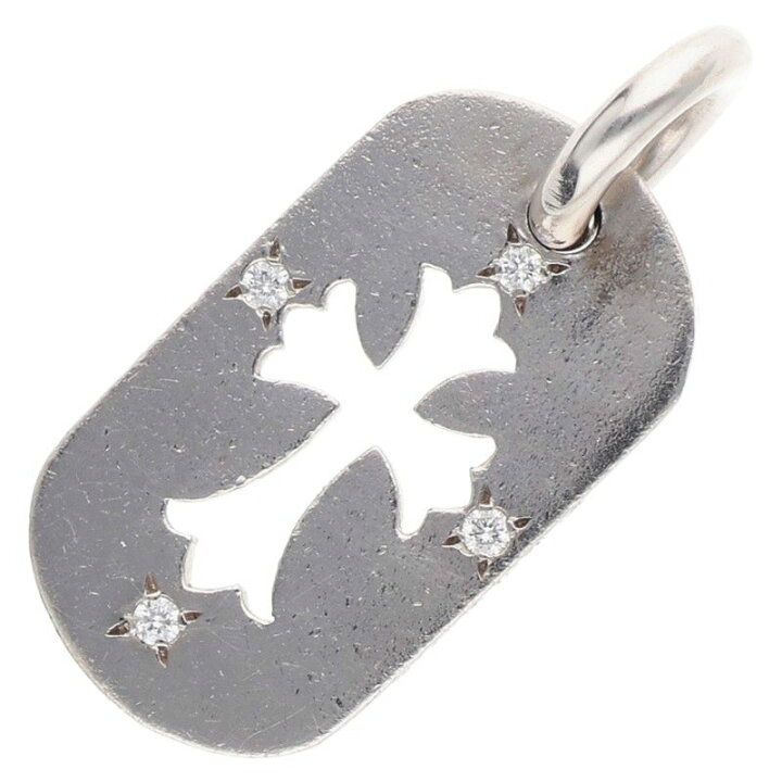 楽天市場】クロムハーツ Chrome Hearts 18K SMALL DOGTAG 4DIA 