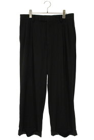 ワコマリア WACKO MARIA　サイズ:L ウールスラックスロングパンツ(ブラック)【110152】【BS99】【メンズ】【中古】bb315#rinkan*C