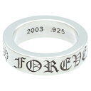 クロムハーツ Chrome Hearts　サイズ:14号 6mm SPACER FOREVER 6mmスペーサーフォーエバー シルバーリング(シルバー 1…