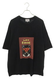 シーイー C.E　サイズ:XXL プリントTシャツ(ブラック)【210152】【BS99】【メンズ】【中古】bb33#rinkan*C