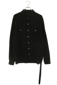 ダークシャドウ DRKSHDW　サイズ:L 24AW DU02D2296-CFL OUTERSHIRT アウター長袖シャツ(ブラック)【101152】【SB01】【メンズ】【中古】bb87#rinkan*B