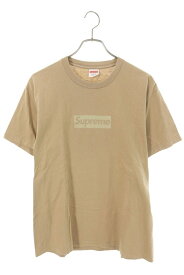 シュプリーム SUPREME　サイズ:M Tonal Box Logo Tee トーナルボックスロゴTシャツ(ベージュ)【101062】【BS99】【メンズ】【中古】bb356#rinkan*B