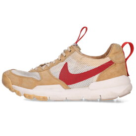 ナイキ NIKE　×トムサックス Tom Sachs サイズ:26cm MARS YARD 2.0 TS TOM SACHS AA2261-100 マーズヤードスニーカー(ベージュ×レッド×ホワイト)【122152】【BS99】【メンズ】【小物】【中古】bb212#rinkan*C