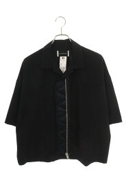 エレファントトライバルファブリックス elephant TRIBAL fabrics　サイズ:FREE 19SS eS-MS1918 ジップドッキングオープンカラー半袖シャツ(ブラック)【101062】【BS99】【メンズ】【中古】bb455#rinkan*B