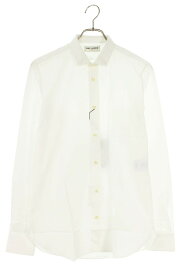 サンローランパリ SAINT LAURENT PARIS　サイズ:37 347342 YM16Q プレーン長袖シャツ(ホワイト)【901062】【BS99】【メンズ】【中古】bb87#rinkan*S