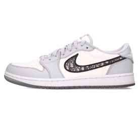 ナイキ NIKE　×ディオール DIOR サイズ:27cm AIR JORDAN 1 LOW OG DIOR CN8608-002 エアジョーダン1ローオージーディオールスニーカー(グレー)【521062】【BS99】【メンズ】【小物】【中古】bb212#rinkan*B