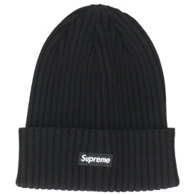 シュプリーム SUPREME　 Ribbed Small Box Logo Beanie リブスモールボックスロゴビーニーキャップ帽子(ブラック)【103062】【BS99】【小物】【中古】bb51#rinkan*B