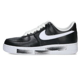 ナイキ NIKE　×ピースマイナスワン peaceminusone サイズ:27.5cm AIR FORCE 1 LOW PARA NOISE AQ3692-001 エアフォースワンローパラノイズスニーカー(ブラック×ホワイト)【103062】【BS99】【メンズ】【小物】【中古】bb30#rinkan*S