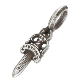 クロムハーツ Chrome Hearts　 STACK DAGGER V2 ダガースタックチャーム シルバーネックレストップ(シルバー 0.95g)【103062】【SJ02】【小物】【中古】bb396#rinkan*B