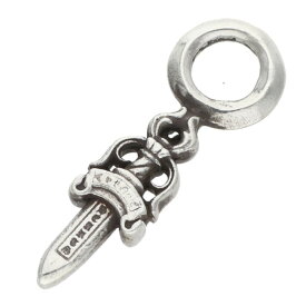 クロムハーツ Chrome Hearts　 STACK DAGGER ダガースタックチャーム シルバーネックレストップ(シルバー 1.01g)【103062】【SJ02】【小物】【中古】bb92#rinkan*B